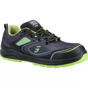 image of Safety Jogger Mens Cador Safety Trainers (8 UK) (Black/Green)