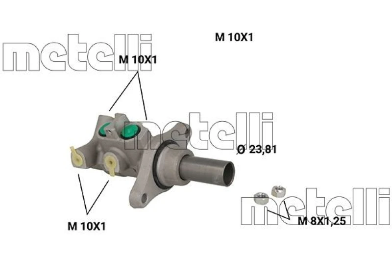 Image of METELLI Brake master cylinder METELLI 05-0533