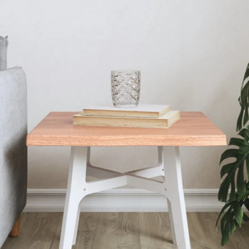 Image of VIDAXL Vidaxl - Table Top Light Brown 40x40x2cm Treated Solid Wood Oak Live Edge 8720845816476
