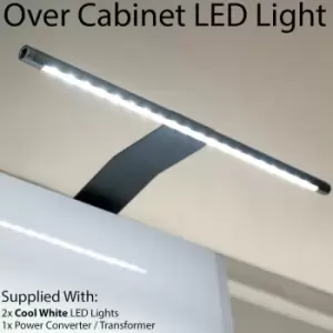 Image of Loops - 2x Over Cabinet LED Light & Driver Kit cool white Kitchen Cupboard Reading Lamp