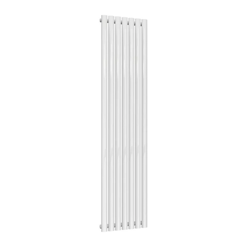 Image of Bathroom Kingdom Neva White Single Oval Vertical Radiator 1800x413 White Unisex