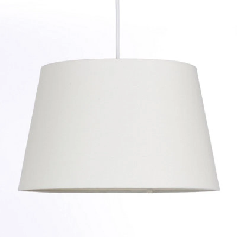 Image of K Living Cream Tapered Drum Shade For Ceiling And Table Lamp 12" Shade