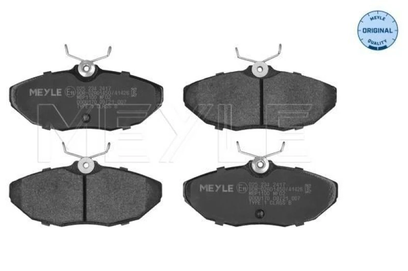 Image of Brake pad set MEYLE 025 234 2417