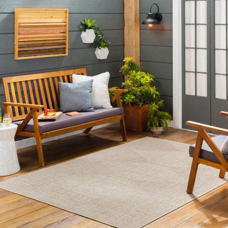 Image of Livabliss In- & Outdoor Global Beige Dolly Area Rug 130 X 180 Cm - Easy To Clean, Perfect For Patio, Balcony, Kitchen Or Dining Room