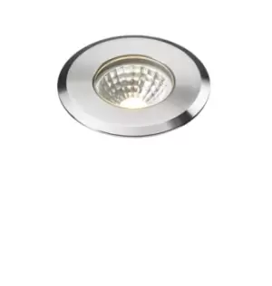 Image of KnightsBridge 230V IP65 5W LED Stainless Steel Recessed Ground Light 3000K