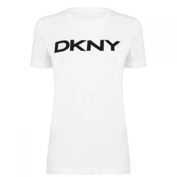 Image of DKNY Logo t Shirt - White