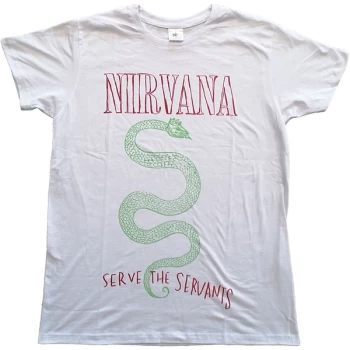 Image of Nirvana - Serve The Servants Unisex Large T-Shirt - White