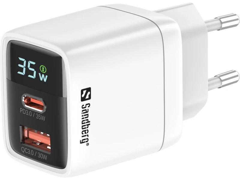 Image of Sandberg 2in1 Charger 1xUSB-C 1xUSB 35W