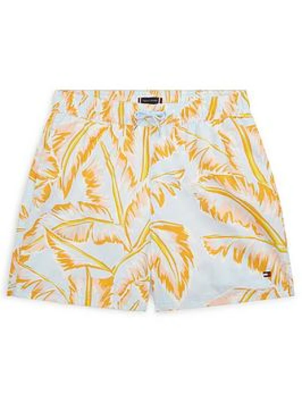 Image of Tommy Hilfiger Kids Swim Shorts - Orange Male 11 - 12 Years