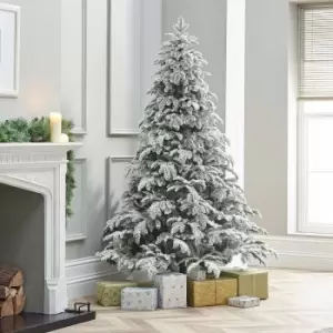 Image of The Winter Workshop - 8ft Snowy Noble Pine Artificial Christmas Tree