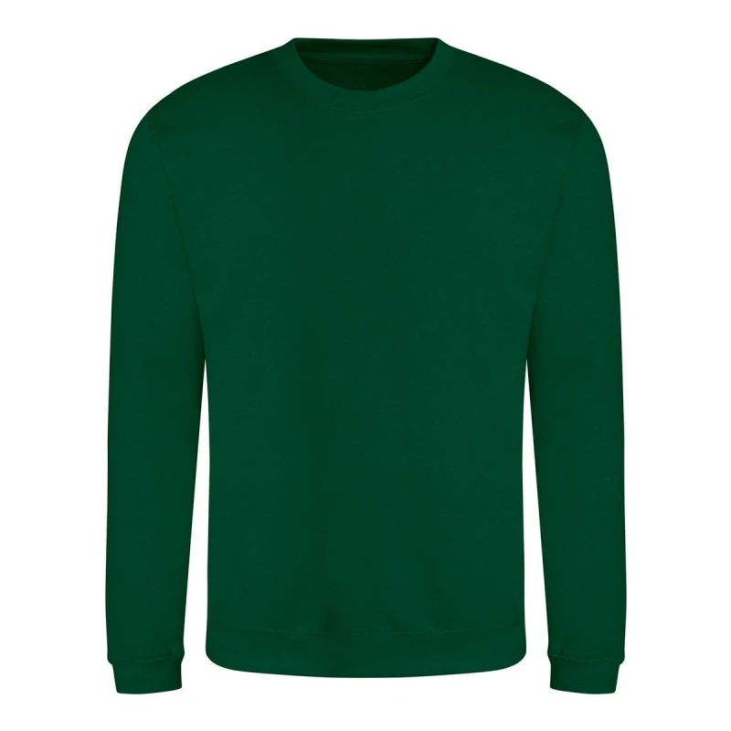 Image of AWDis AWDis Men Crew Neck Sweatshirt in Green Size: large Green L Male 5063693810764