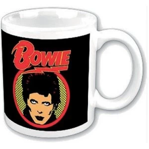 image of David Bowie - Diamond Dogs Flash Logo Boxed Giant Mug