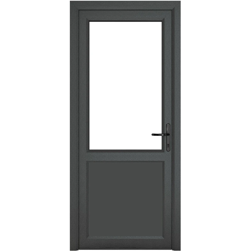 Image of Crystal Triple Glazed Single Door Half Panel Grey/White Lh 840 X 2090Mm Clear, Grey 2RLHGW84209CPTG