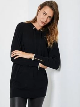 Image of Mint Velvet Star Back Longline Hoodie
