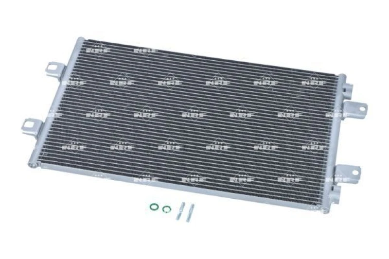 Image of NRF 35909 Condenser EASY FIT, with seal ring, with nitrogen filling Aluminium Condenser,air conditioning (448)