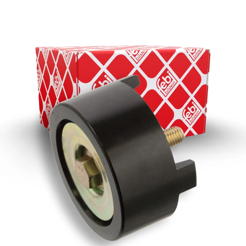 Image of FEBI BILSTEIN 102638 Idler Pulley with screw Deflection/Guide Pulley,v-ribbed belt (312)