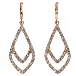 image of Ladies Anne Klein Rose Gold Plated Socialite Earrings