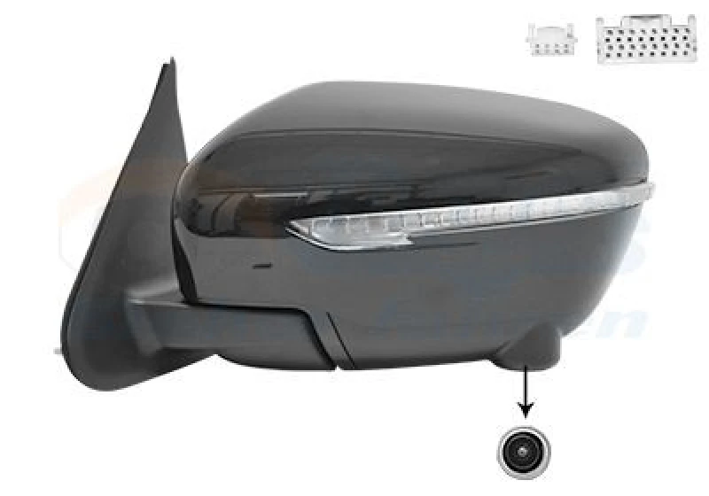 Image of VAN WEZEL Wing mirror VAN WEZEL 3383827