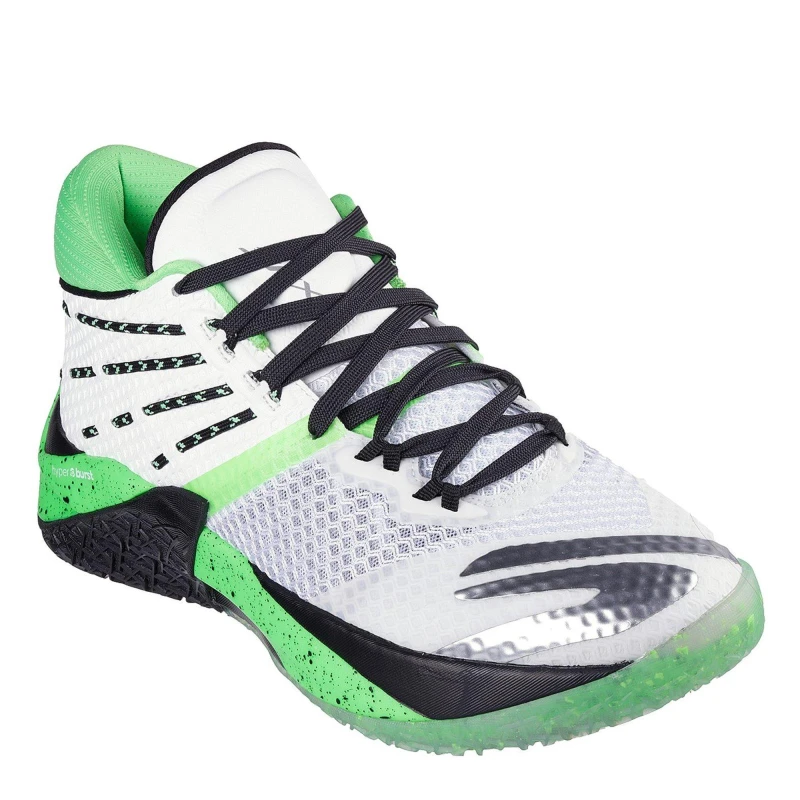 Image of Skechers Reign Basketball Trainers Mens Green/White male 6 (39.5)
