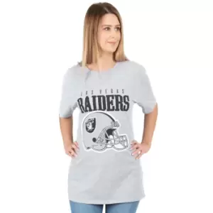 Image of NFL Womens/Ladies Las Vegas Raiders T-Shirt (XL) (Grey/Black)