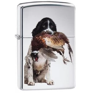 image of Zippo Springer Spaniel High Polish Chrome Windproof Lighter