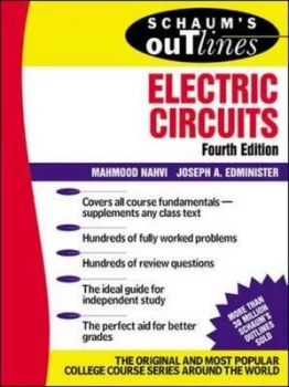 Image of Schaums Outline of Theory and Problems of Electric Circuits by Mahmood Nahvi Paperback