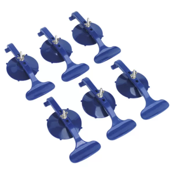 Image of Genuine SEALEY RE006 Suction Clamp Set 6pc