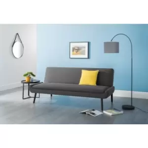 Image of Haverhill Curled Base Sofabed Grey Fabric Upholstered