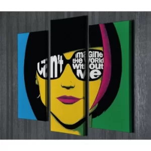 Image of UC56 Multicolor Decorative Canvas Painting (3 Pieces)