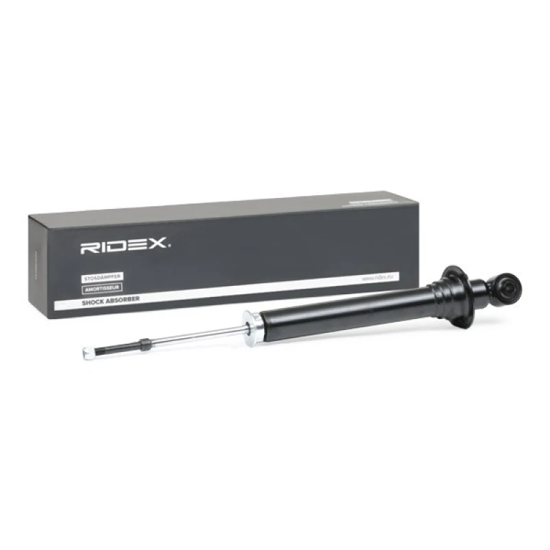 Image of RIDEX 854S0603 Shock absorber Rear Axle, Gas Pressure, Twin-Tube, Spring-bearing Damper, Bottom eye Shock Absorber (854)