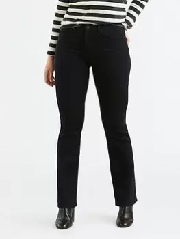 Image of Levis 315 Shaping Boot Cut Jean - Black, Size 27, Inside Leg 30, Women