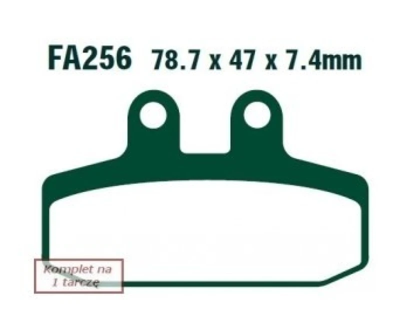 Image of EBC Brakes FA256 Brake pad set Brake Pad Set,disc brake (402)