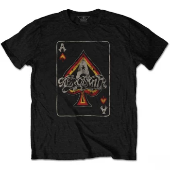 Image of Aerosmith - Ace Unisex Large T-Shirt - Black