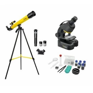 image of National Geographic 50/600 Telescope, Microscope 640x & Smartphone Adapter Kit