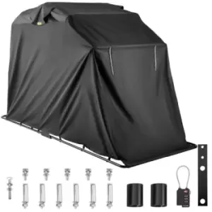 Image of VEVOR Motorcycle Cover Shelter Storage Waterproof 22mm High Performance Motorcycle Shelter 600D Polyester Oxford Fabric All Weather Protection Motorcy