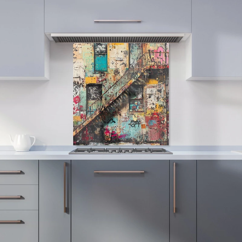 Image of Designer Kitchen Splashbacks Jasper Reed: 00037 Kitchen Splashback Size: 600mm x 750mm Multicolor Unisex 600mm x 750mm