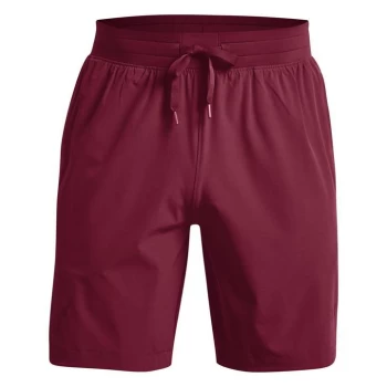 image of Under Armour Project Rock Snap Shorts Mens - League Red