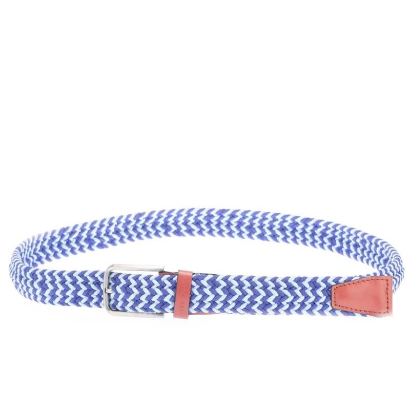 Image of Ted Baker Callen Woven Elastic Belt - Blue Blue S - M