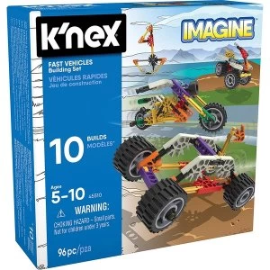Image of K'NEX Beginner Fun Fast Vehicles 10 Model Building Set