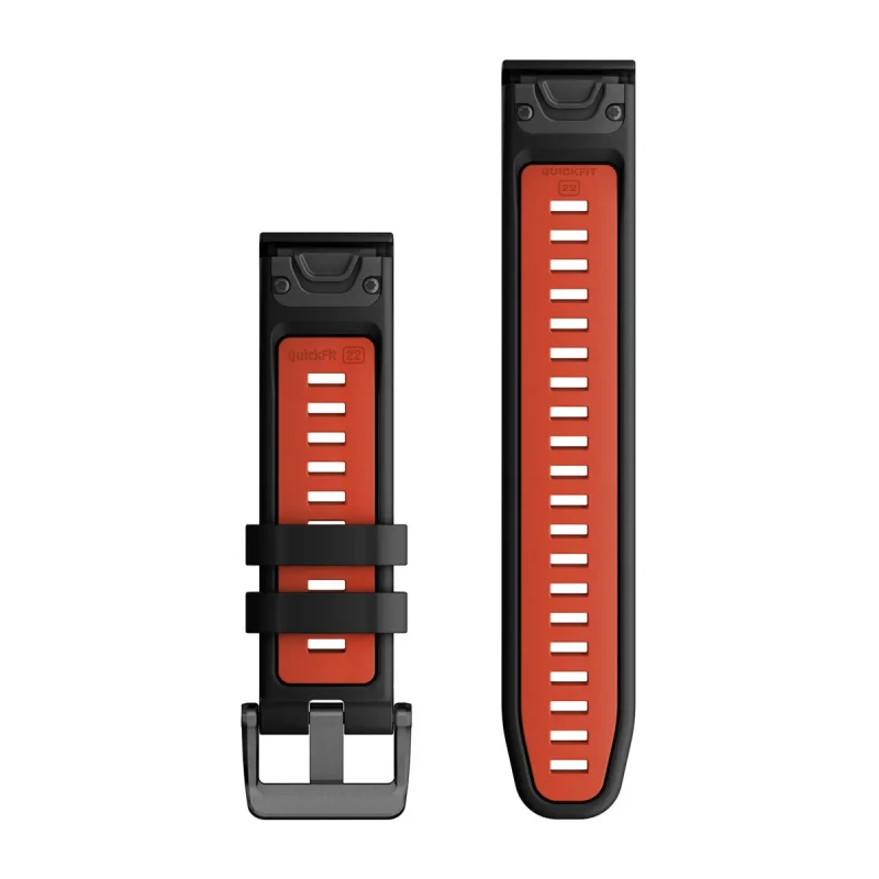 Image of Garmin 010-13280-06 QuickFit 22mm Strap Only Black/Flame Watch