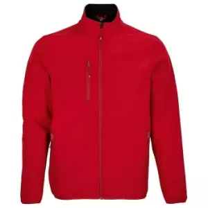 Image of SOLS Mens Falcon Recycled Soft Shell Jacket (L) (Pepper Red)