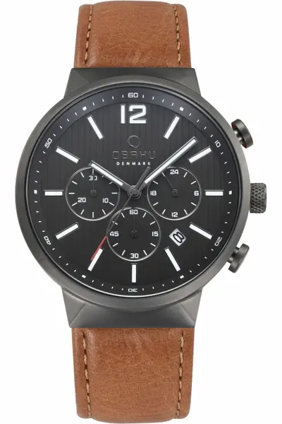 image of Obaku Mens Obaku Chronograph Watch V180GCUURZ