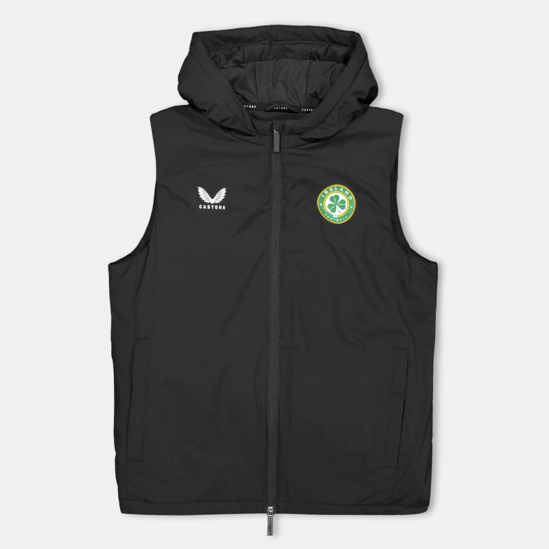Image of Castore Kids Ireland Lightweight Gilet Black male 13 (XL)