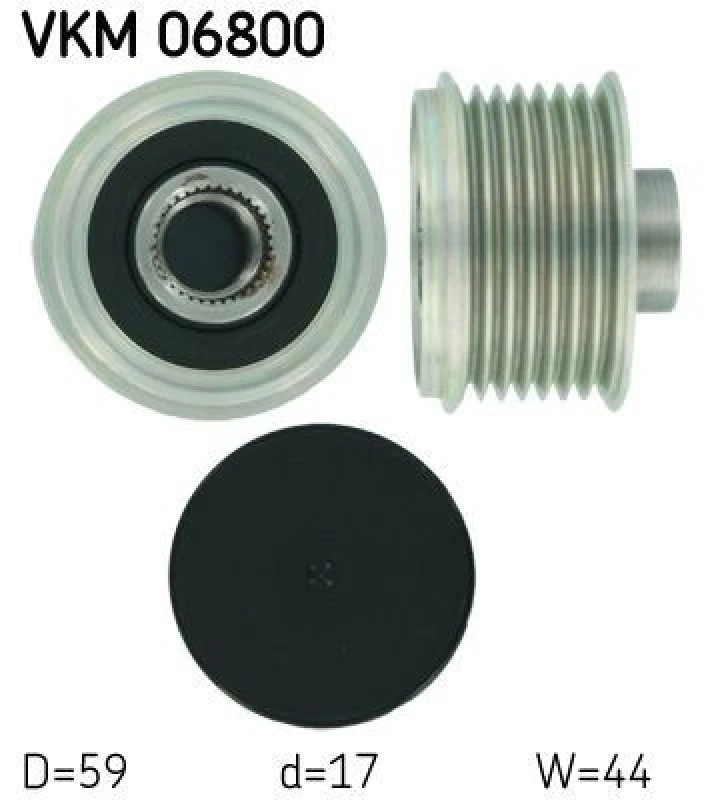 Image of SKF Alternator clutch pulley SKF VKM 06800