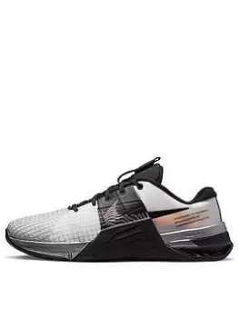Image of Nike Metcon 8 Premium Trainers - Grey/Black, Grey/Black, Size 6, Women