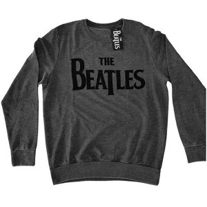 Image of The Beatles - Drop T Logo Unisex XX-Large Sweatshirt - Grey