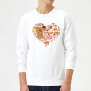 Scooby Doo Snacks Are My Valentine Sweatshirt - White - XL