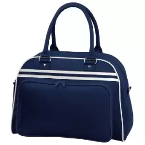 Bagbase Retro Bowling Bag (23 Litres) (pack Of 2) (one Size, French Navy/White)