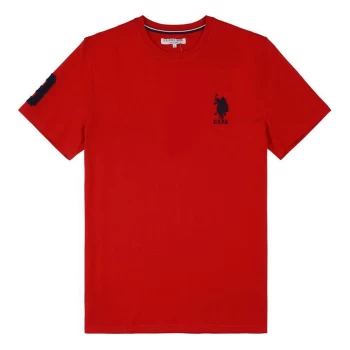 image of US Polo Assn Large Short Sleeve T Shirt - Red