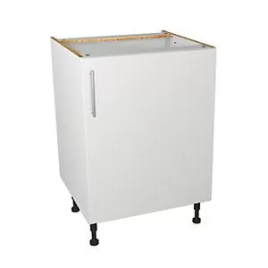 Image of Wickes Seville White Gloss Fitted Base Unit - 600 mm